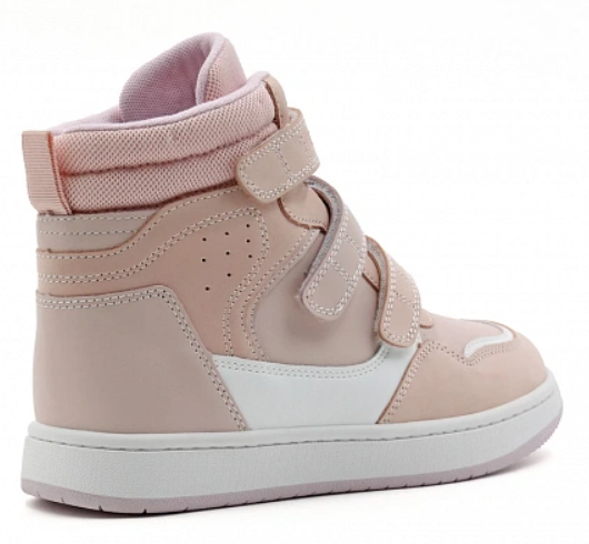 Ботинки ортопедические детские демисезонные Ортомода 42026-Х-603 бежевые с высоким берцем фото 5