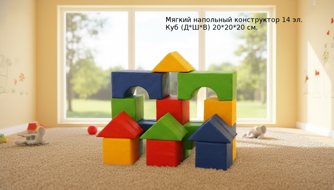 Мягкий напольный конструктор фото 6