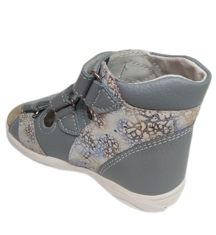 Сандалии ортопедические детские с открытым носом Орфея Б2-112-227-284-1 кожаные с 3D стелькой фото 5