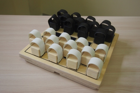 Шашки 270*270*25мм игровые, реабилитационные фото 1