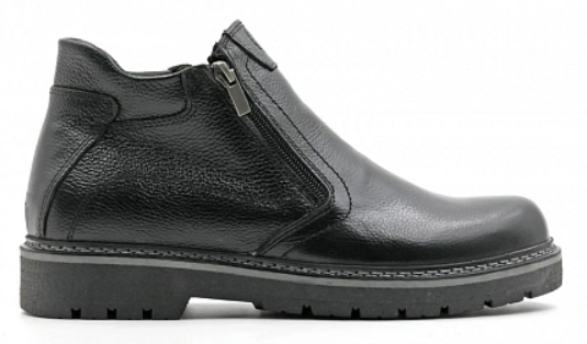 Ботинки ортопедические мужские демисезонные Ортомода 92522-Х-101 черные кожаные фото 6