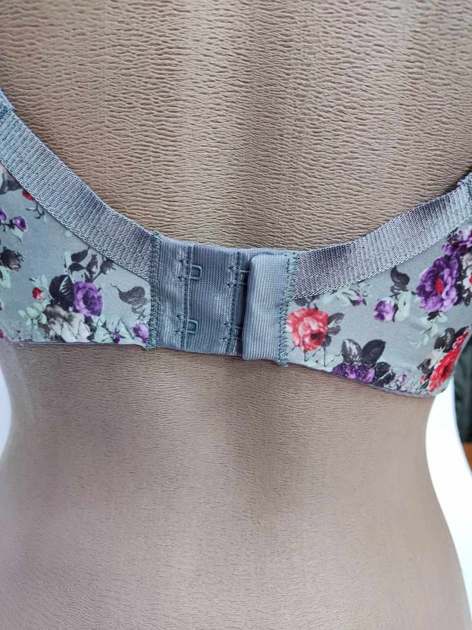 Бюстгальтер после мастэктомии  Цветы на сером ЛФ0907-1 П180 фото 6