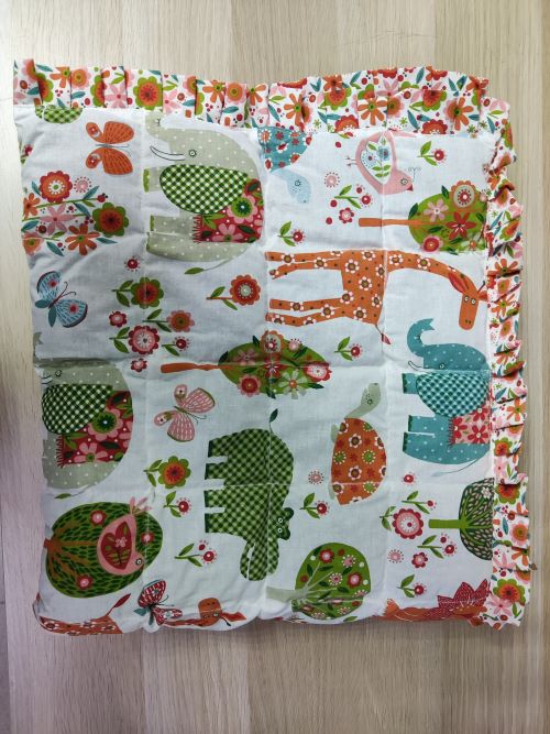 Утяжеленный плед с рюшами "Зоосад/Лютики" 120*150 вес 2,6 кг ОМТ-17.З  фото 3