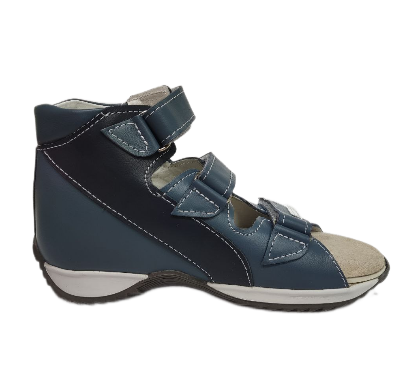 Сандалии ортопедические детские с открытым носом Орфея Б3-159-211-215-1 цв. синий фото 3