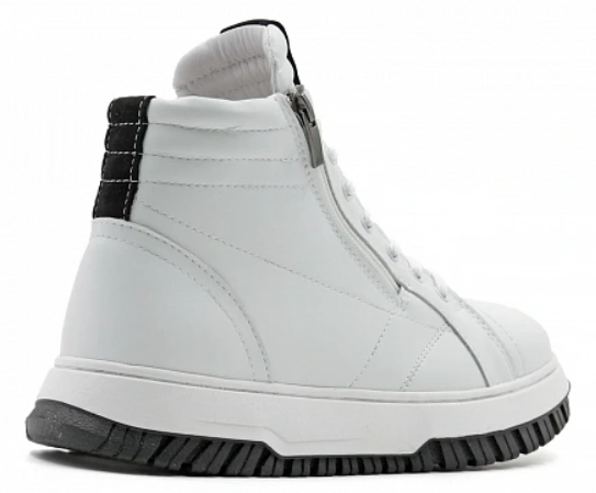 Ботинки ортопедические женские зимние Ортомода 85314-905-Х белые кожаные с молнией фото 3